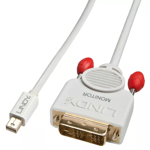 Lindy Mini DisplayPort to DVI-D Cable 3m, white