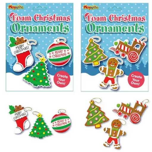 Christmas Foam Ornaments (Sold in 24's)