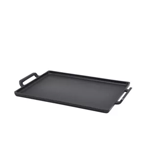 28X20CM GENWARE CAST IRON RECTANGULAR PLATTER 