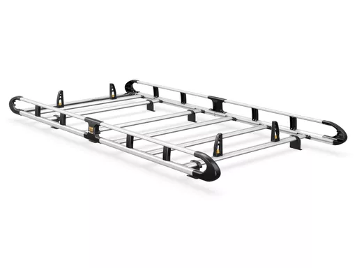 Fiat Doblo 2022-Onwards L2, H1 Twin Rear Doors - ULTI Rack+ (Aluminium) - 4 Bar Roof Rack