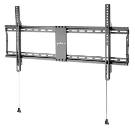 Manhattan TV & Monitor Mount, Wall (Low Profile), Fixed, 1 screen, Screen Sizes: 43-100", Black, VESA 200x200 to 800x400mm, Max 70kg, Foldable for Extra-Small and Shipping-Friendly Packaging, Ultra Slim, LFD, Lifetime Warranty