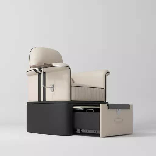 SkinMate Edge Pedicure Chair - Classic Beige