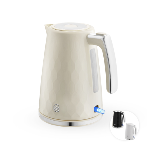Swan Cream Hexton 1.7L 3Kw Jug Kettle