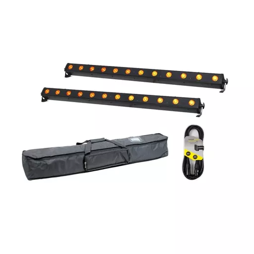 LEDJ 12Q5 RGBA Batten x2 with Bag Bundle