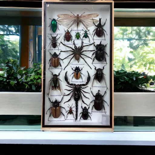 Set of Exotic Insects in Frame