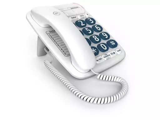 British Telecom Big Button 200 White