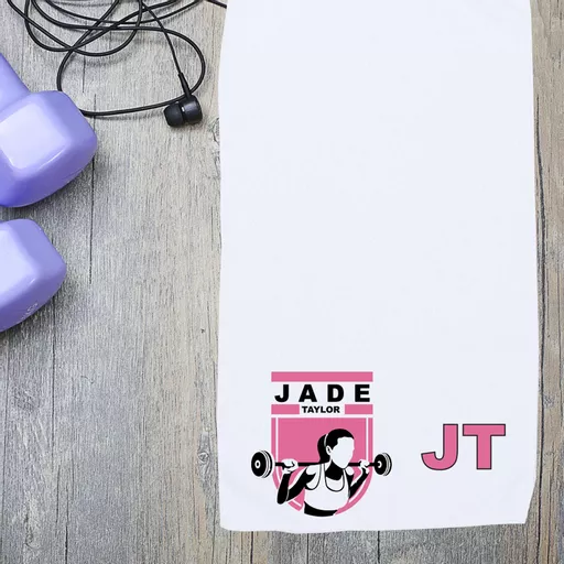 Personalised Sports Towel - Gym Girl
