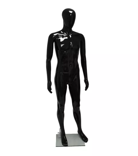Gloss Black Male Faceless Mannequin