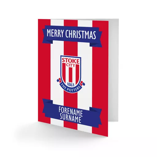 Stoke City FC Crest Christmas Card
