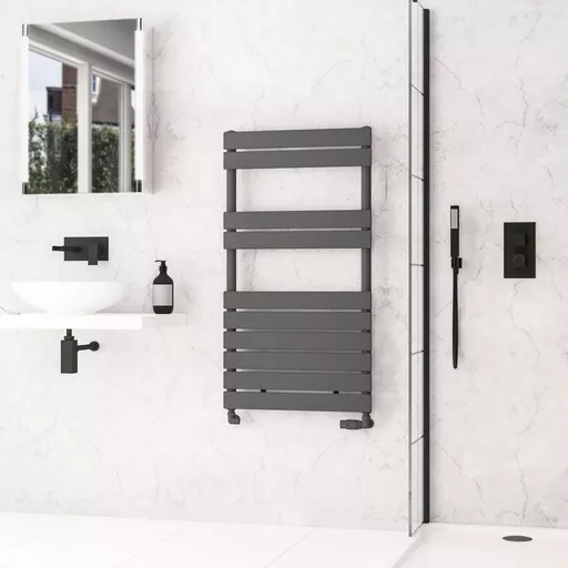 Addington II Towel Rail 1110 x 600 Type10 Matt Anthracite