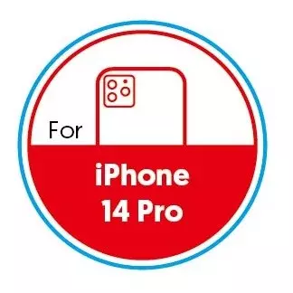 Smartphone Circular 20mm Label - iPhone 14 Pro - Red