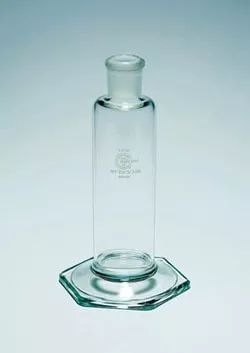 Dreschel Bottle, 500ml, Borosilicate Glass, Flat base: 125 mm, 24/29