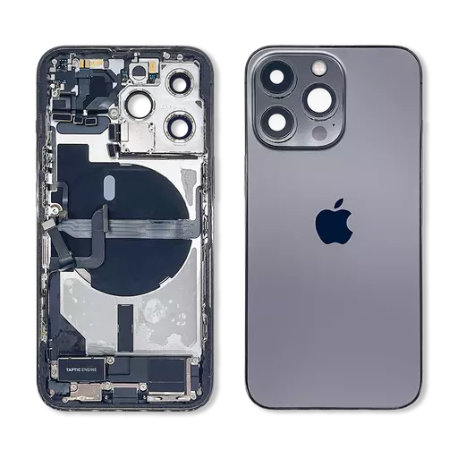 Back Housing With Internal Parts (RECLAIMED) (Grade B) (Graphite) (No CE Mark) - For iPhone 13 Pro