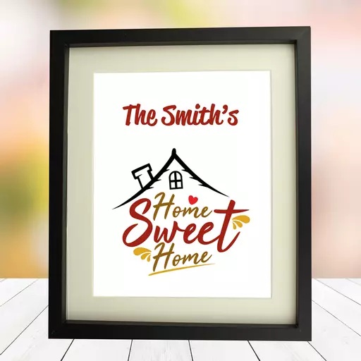 Home Sweet Home 10 x 8 Framed Picture