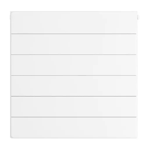 Flat Cover Plate with Lines 600 x 600 Gloss White