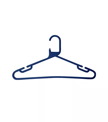 Blue Plastic Hanger - 420mm - Box of 120