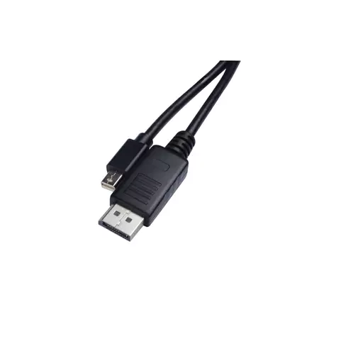 V7 Black Video Cable Mini DisplayPort Male to DisplayPort Male 1m 3.3ft