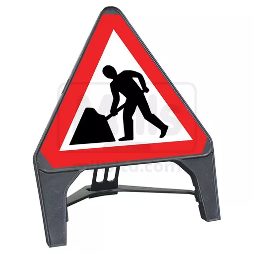 Men at Work Polypropylene Q Sign 750mm