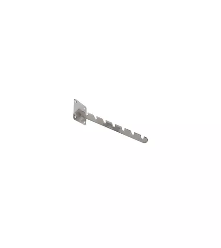 7 Notched Chrome Wall Mounted Sloping Arm Economy