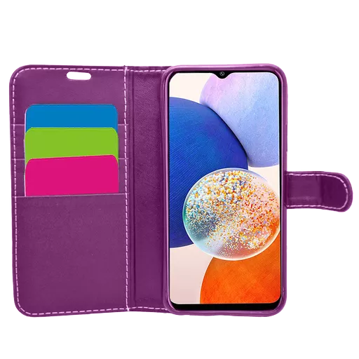 Wallet for Galaxy A14 4G & 5G - Purple