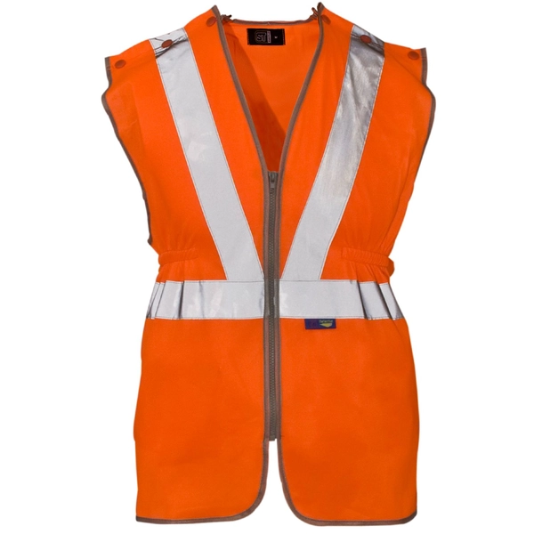 Picture of Supertouch Hi Vis Polyester Long Tracker Vest