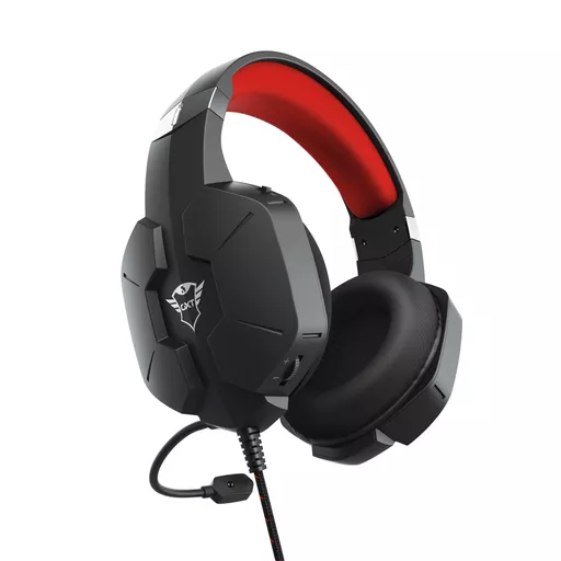 Trust GXT 323 Carus Headset Wired Head-band Gaming Black, Red