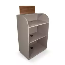 Keystone Desk 2 - Taupe & Warm Cherrywood.png