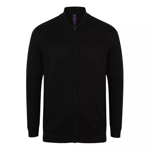 Henbury Unisex Zip Through Cardigan