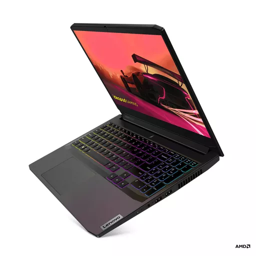 Lenovo IdeaPad Gaming 3 15ACH6 AMD Ryzen™ 5 5600H Laptop 39.6 cm (15.6") Full HD 8 GB DDR4-SDRAM 512 GB SSD NVIDIA GeForce RTX 3050 Ti Wi-Fi 6 (802.11ax) Windows 11 Home UK English Black