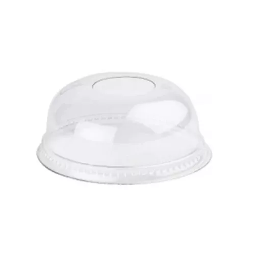 RPET DOMED LID WITH STRAW HOLE FOR 16OZ SMOOTHIE CUPS (BASE 10530.16) (1000)