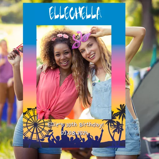 Personalised Festival Selfie Frame