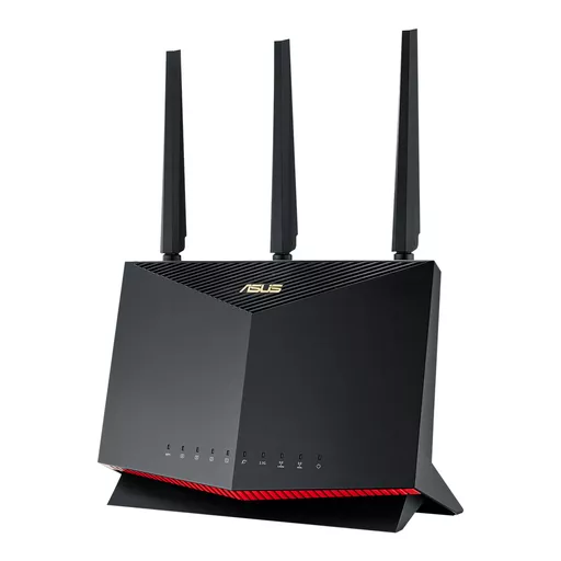 ASUS AX5700 RT-AX86U wireless router Gigabit Ethernet Dual-band (2.4 GHz / 5 GHz) Black, Red