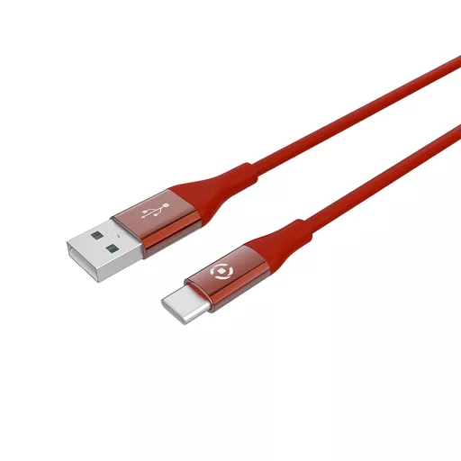 Celly USBTYPECCOLORRD USB cable USB 2.0 1 m USB A USB C Red