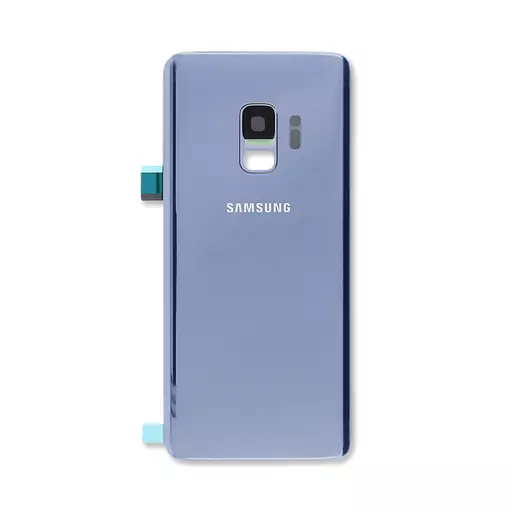 Back Cover w/ Camera Lens (Service Pack) (Coral Blue) - For Galaxy S9 (G960)