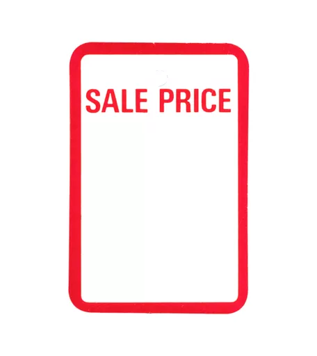 Unstrung 'Sale Price' Tagging Tickets - 55mm x 40mm (Pack of 500)