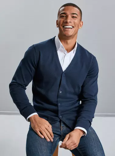 Navy blue cardigan outfit 2024 mens