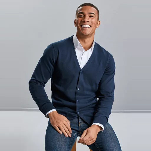 Men's V-Neck Knitted Cardigan