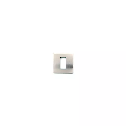 Brushed Steel Screwless Single Gang Frame (25mm x 50mm, 1 insert)