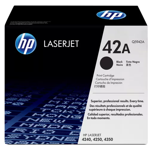 HP Q5942A/42A Toner cartridge black, 10K pages ISO/IEC 19752 for HP LaserJet 4240/4250