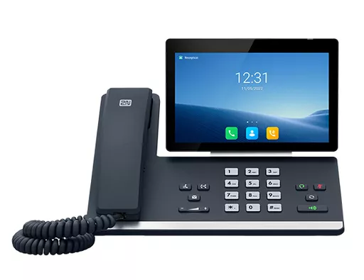 2N D7A IP phone Black LCD Wi-Fi