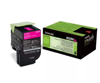 Lexmark 80C20M0/802M Toner-kit magenta return program, 1K pages ISO/IEC 19798 for Lexmark CX 310/410/510