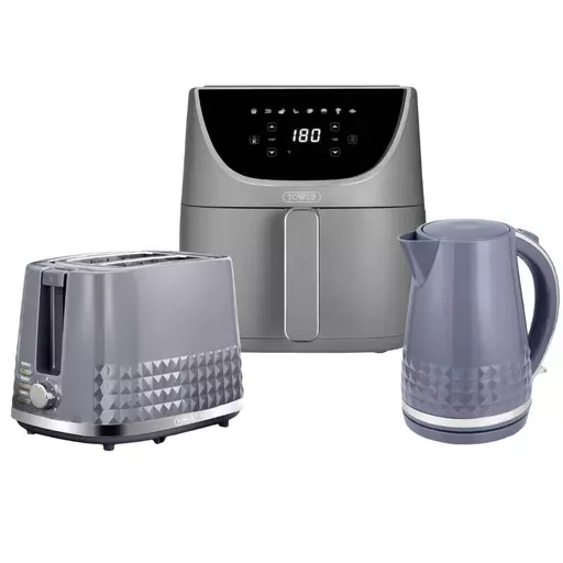 Solitaire Kettle, 2 Slice Toaster & Air Fryer