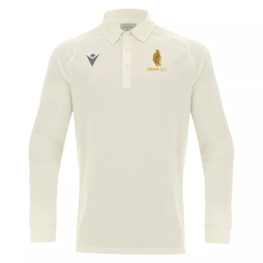 DintonCricketClub_HuttonLongSleevePlayingShirt_OffWhite_Front.png