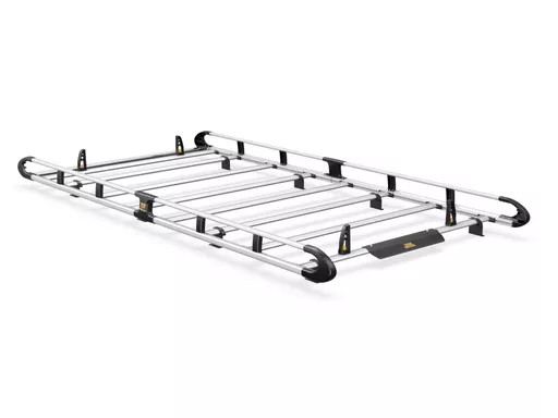 Vauxhall Vivaro 2001-2014 L2, H1 Twin Rear Doors - ULTI Rack+ (Aluminium) - 7 Bar Roof Rack