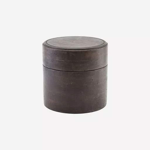 Storage w. lid, Kango, Dark brown