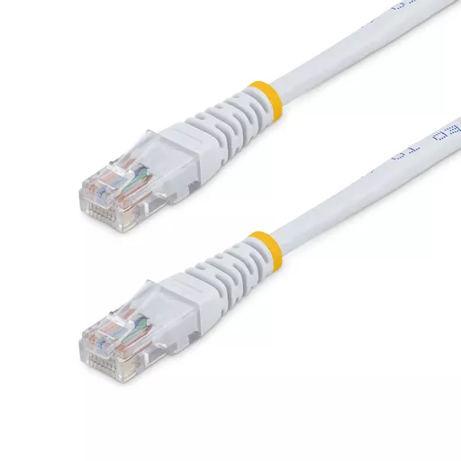 StarTech.com 15m Cat5e White Molded RJ45 UTP Cat 5e Patch Cable - 15 m Patch Cord