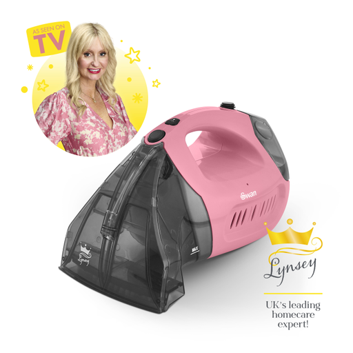 Swan Pink Lynsey's Cleaning Range - Handheld Carpet Cleaner