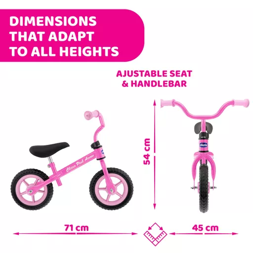 Chicco balance bike pink sale