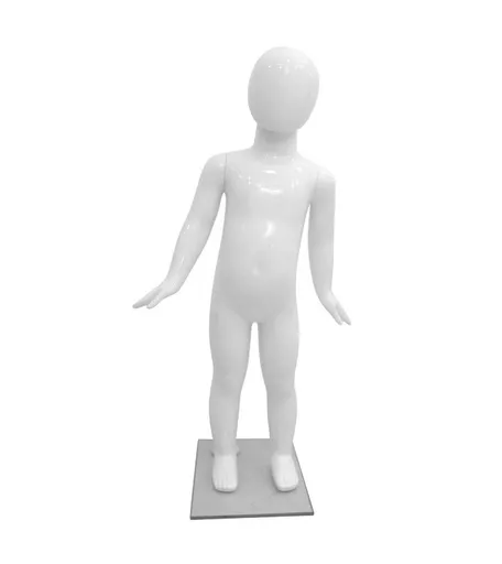Age 1 - 2 Gloss White Faceless Child Mannequin