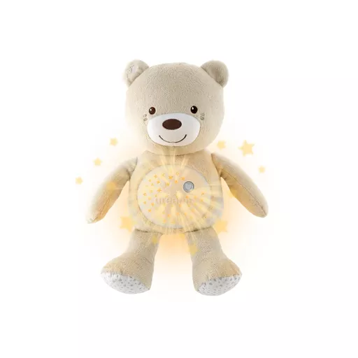 Chicco First Dreams Beige Baby Bear Plush And Projector